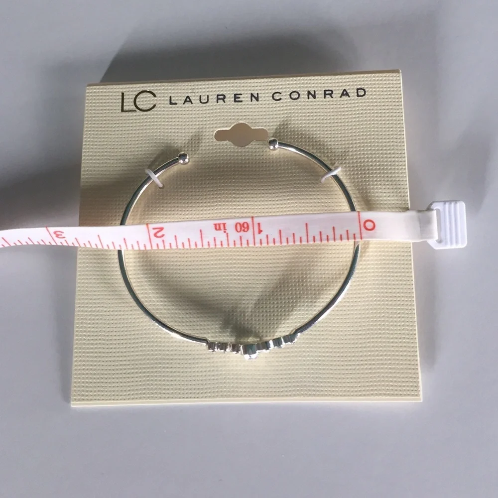 Lauren Conrad Silvertone Open Cuff Bracelet